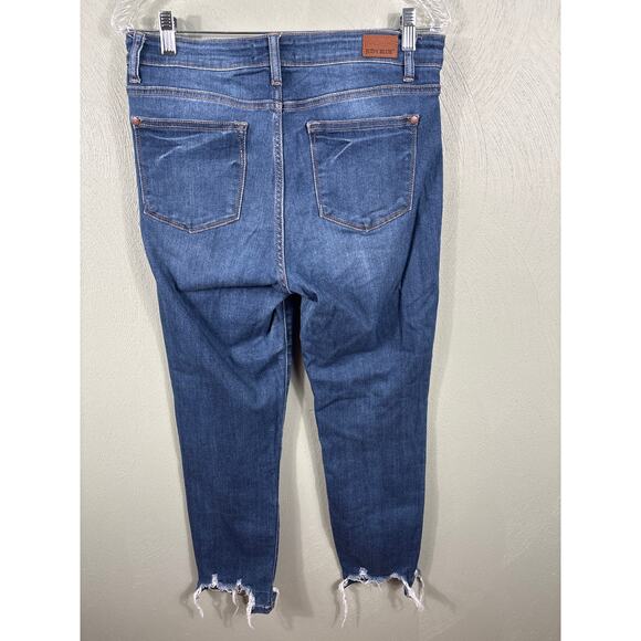 Judy Blue Pants Denim Jeans Women's Size 9/29 Blue Distressed Relaxed Fit Casual - Picture 2 of 12